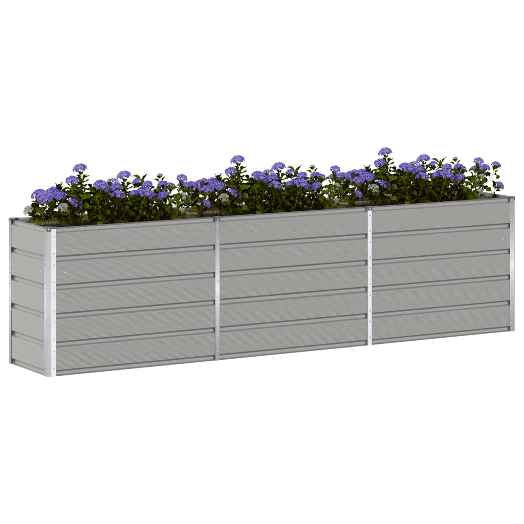 Fioriera Grigio chiaro 290 x 50 x 75 cm Acciaio zincato