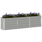 Fioriera Grigio chiaro 290 x 50 x 75 cm Acciaio zincato