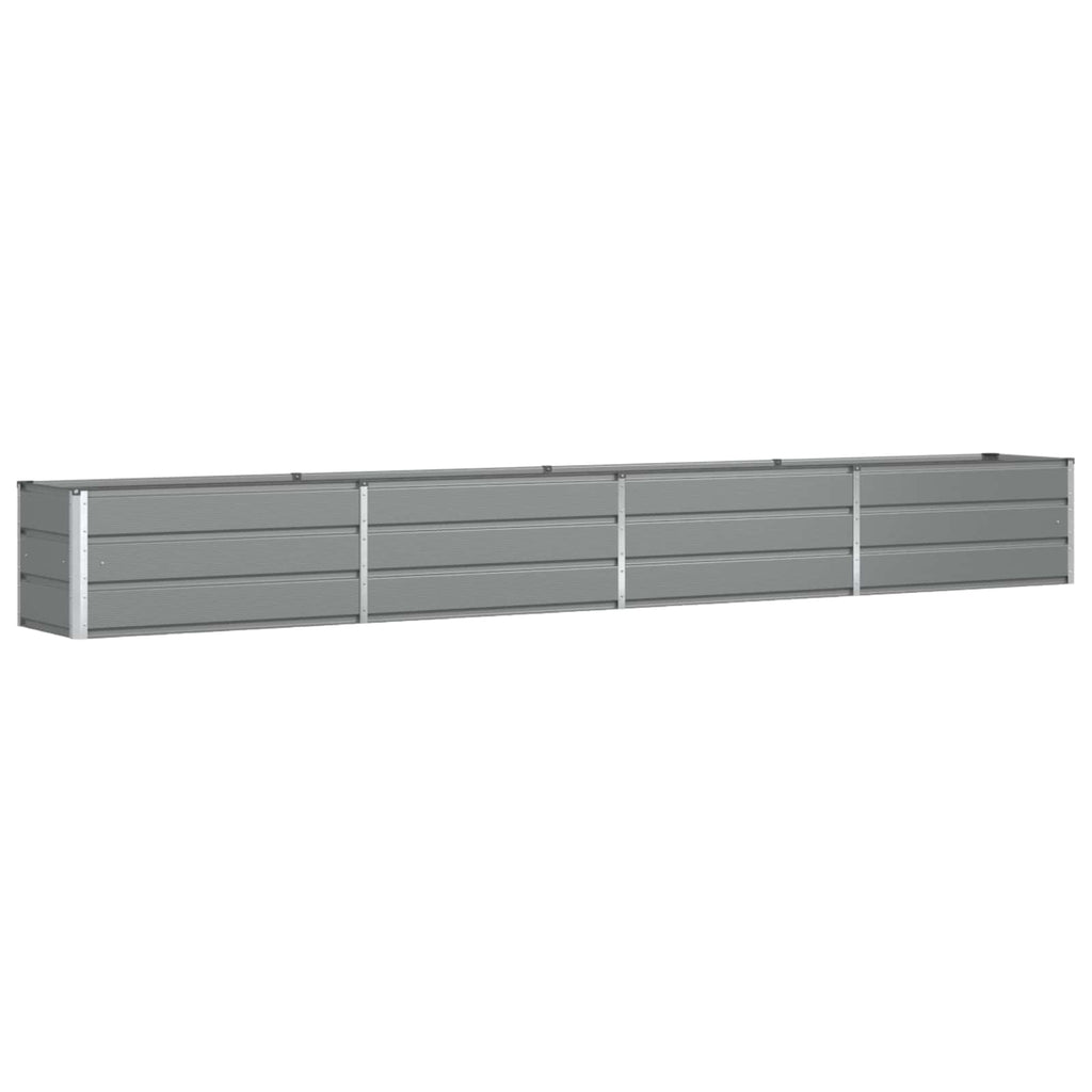 Fioriera Grigio chiaro 385 x 50 x 45 cm Acciaio zincato