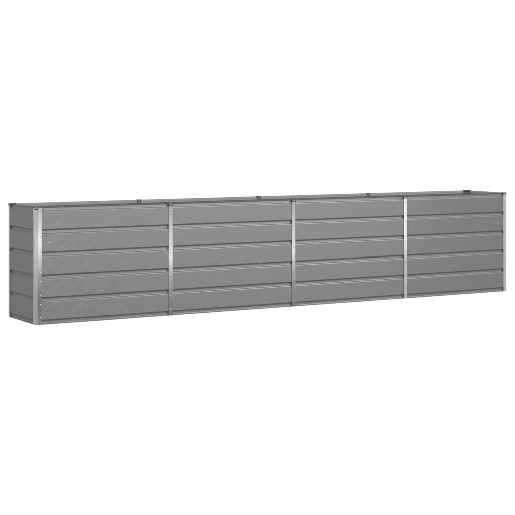 Fioriera Grigio chiaro 385 x 50 x 75 cm Acciaio zincato