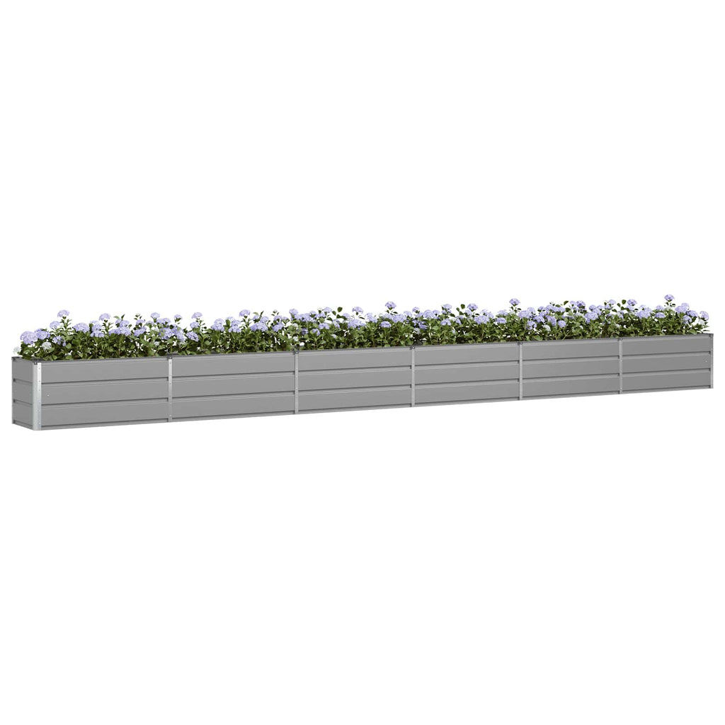Fioriera Grigio chiaro 580 x 50 x 45 cm Acciaio zincato