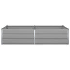 Fioriera Grigio chiaro 195 x 100 x 45 cm Acciaio zincato