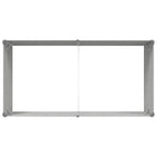 Fioriera Grigio chiaro 195 x 100 x 45 cm Acciaio zincato