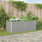 Fioriera Grigio chiaro 195 x 100 x 75 cm Acciaio zincato