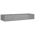 Fioriera Grigio chiaro 290 x 100 x 45 cm Acciaio zincato