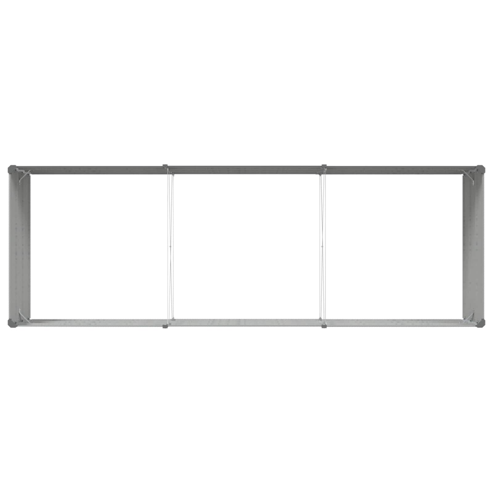 Fioriera Grigio chiaro 290 x 100 x 45 cm Acciaio zincato