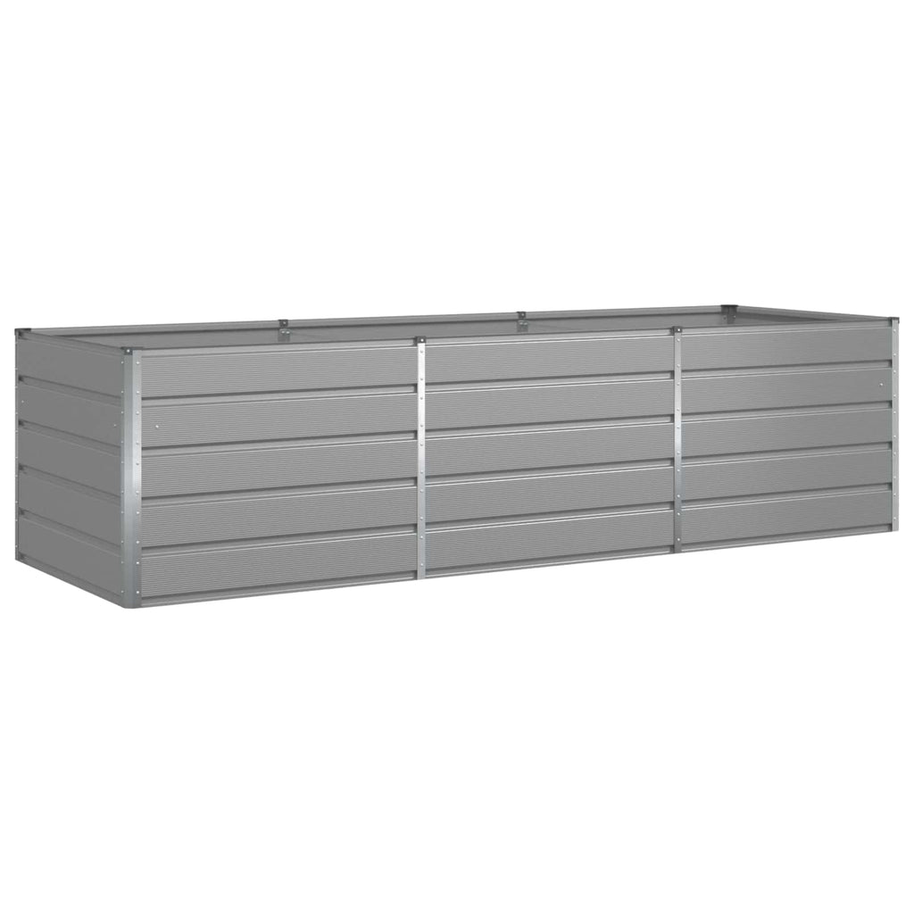 Fioriera Grigio chiaro 290 x 100 x 75 cm Acciaio zincato