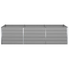 Fioriera Grigio chiaro 290 x 100 x 75 cm Acciaio zincato