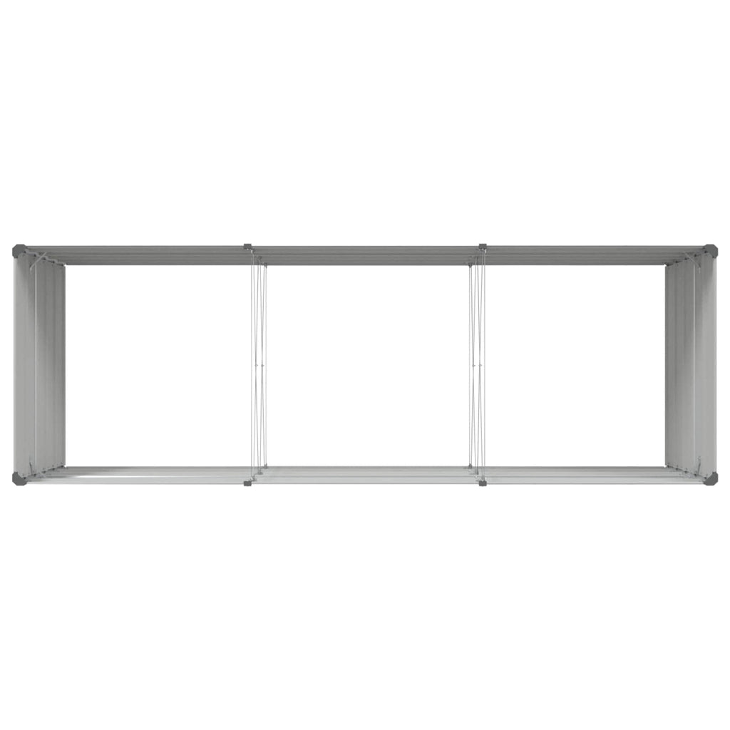 Fioriera Grigio chiaro 290 x 100 x 75 cm Acciaio zincato