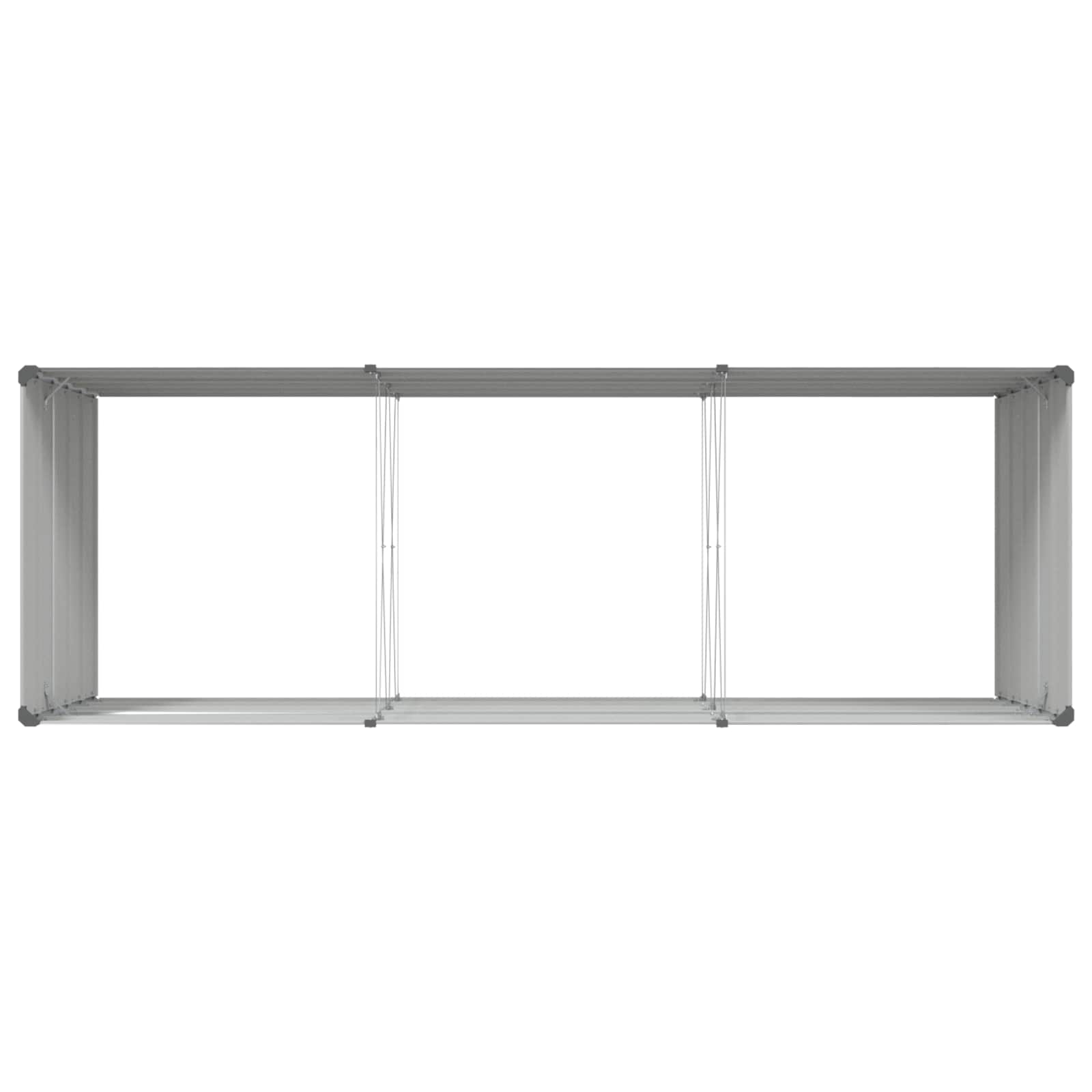 Fioriera Grigio chiaro 290 x 100 x 75 cm Acciaio zincato