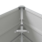 Fioriera Grigio chiaro 385 x 100 x 45 cm Acciaio zincato