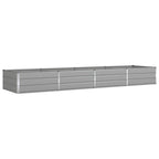Fioriera Grigio chiaro 385 x 100 x 45 cm Acciaio zincato