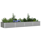 Fioriera Grigio chiaro 385 x 100 x 45 cm Acciaio zincato