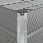 Fioriera Grigio chiaro 385 x 100 x 75 cm Acciaio zincato