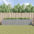 Fioriera Grigio chiaro 385 x 100 x 75 cm Acciaio zincato