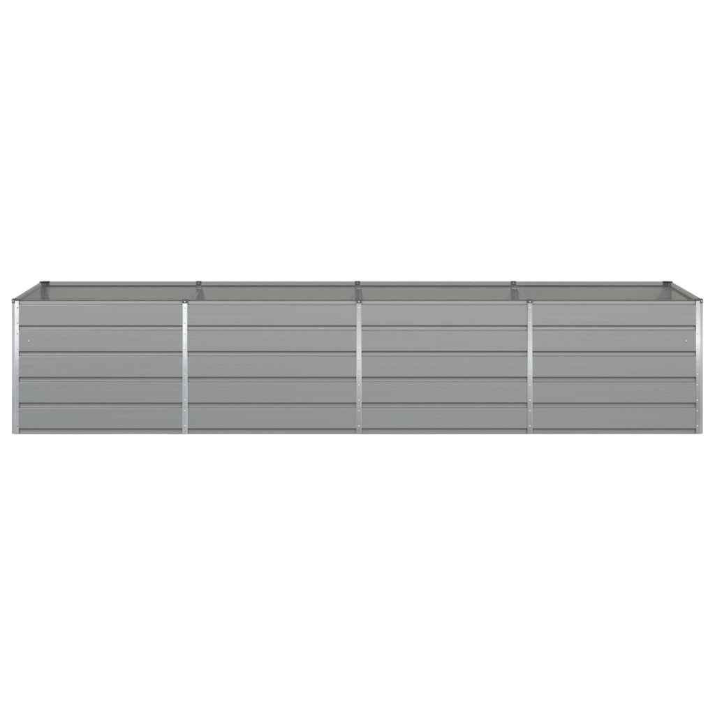 Fioriera Grigio chiaro 385 x 100 x 75 cm Acciaio zincato