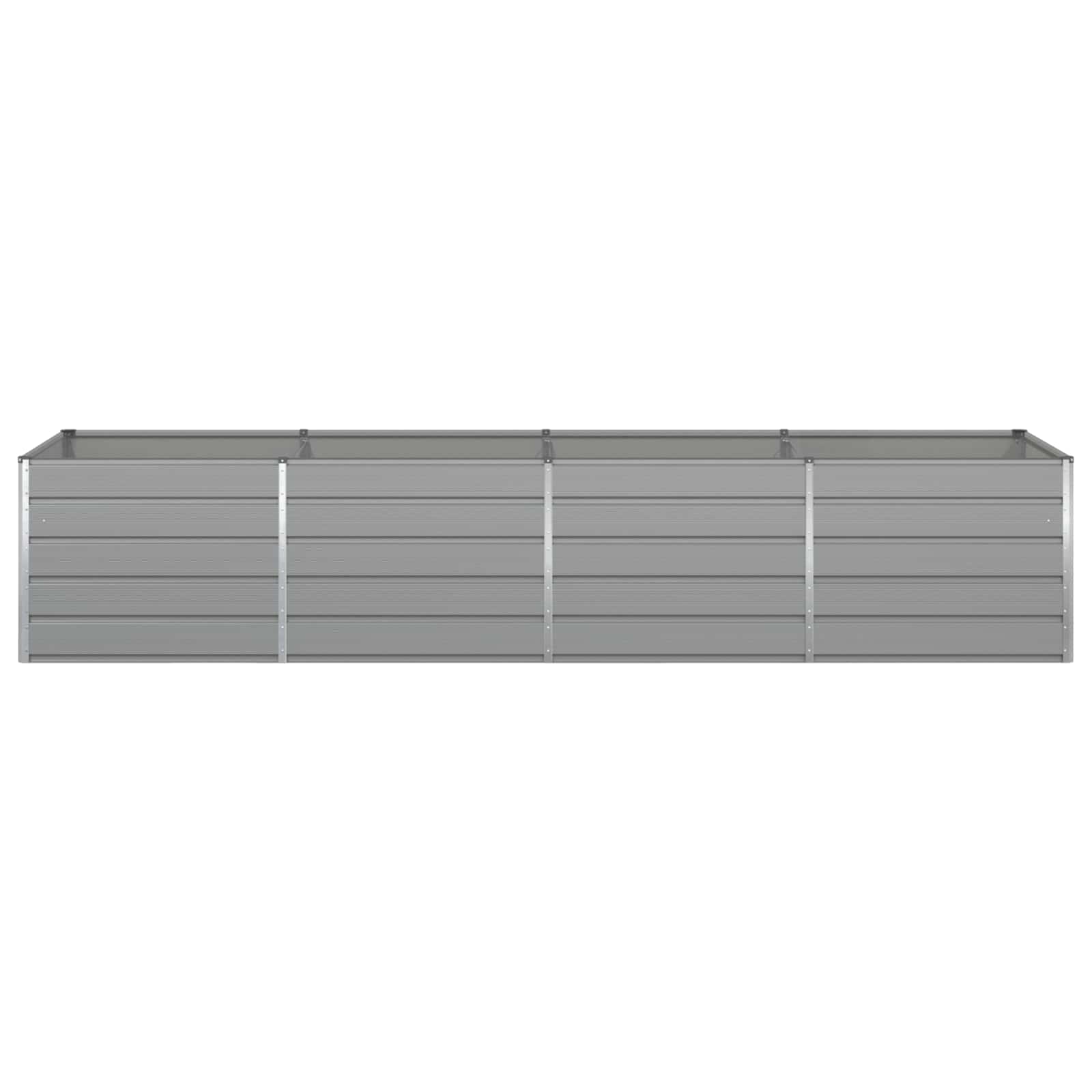 Fioriera Grigio chiaro 385 x 100 x 75 cm Acciaio zincato