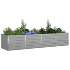 Fioriera Grigio chiaro 385 x 100 x 75 cm Acciaio zincato
