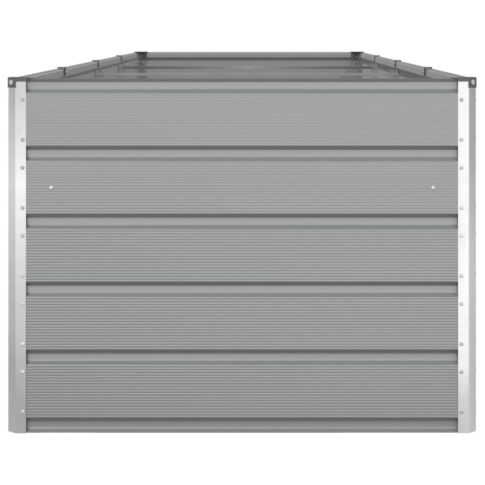 Fioriera Grigio chiaro 385 x 100 x 75 cm Acciaio zincato