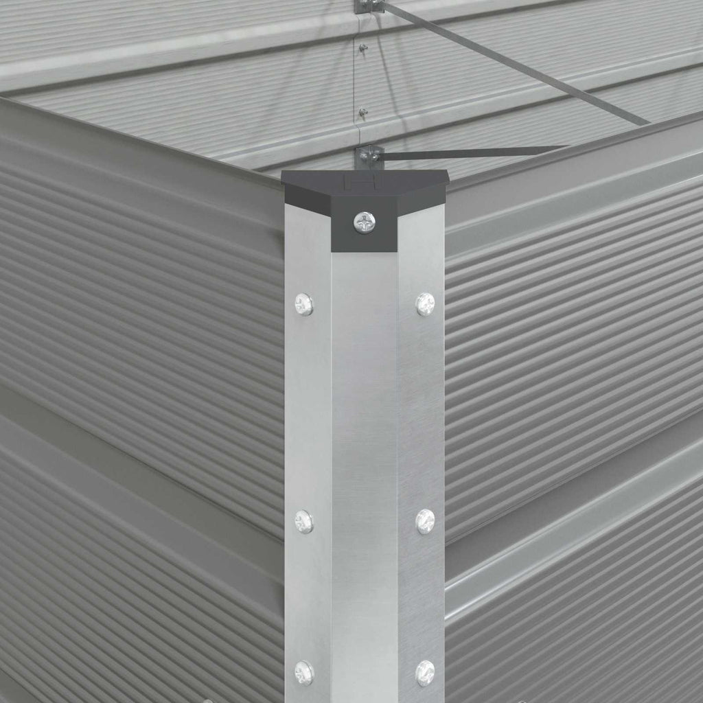 Fioriera Grigio chiaro 480 x 100 x 45 cm Acciaio zincato