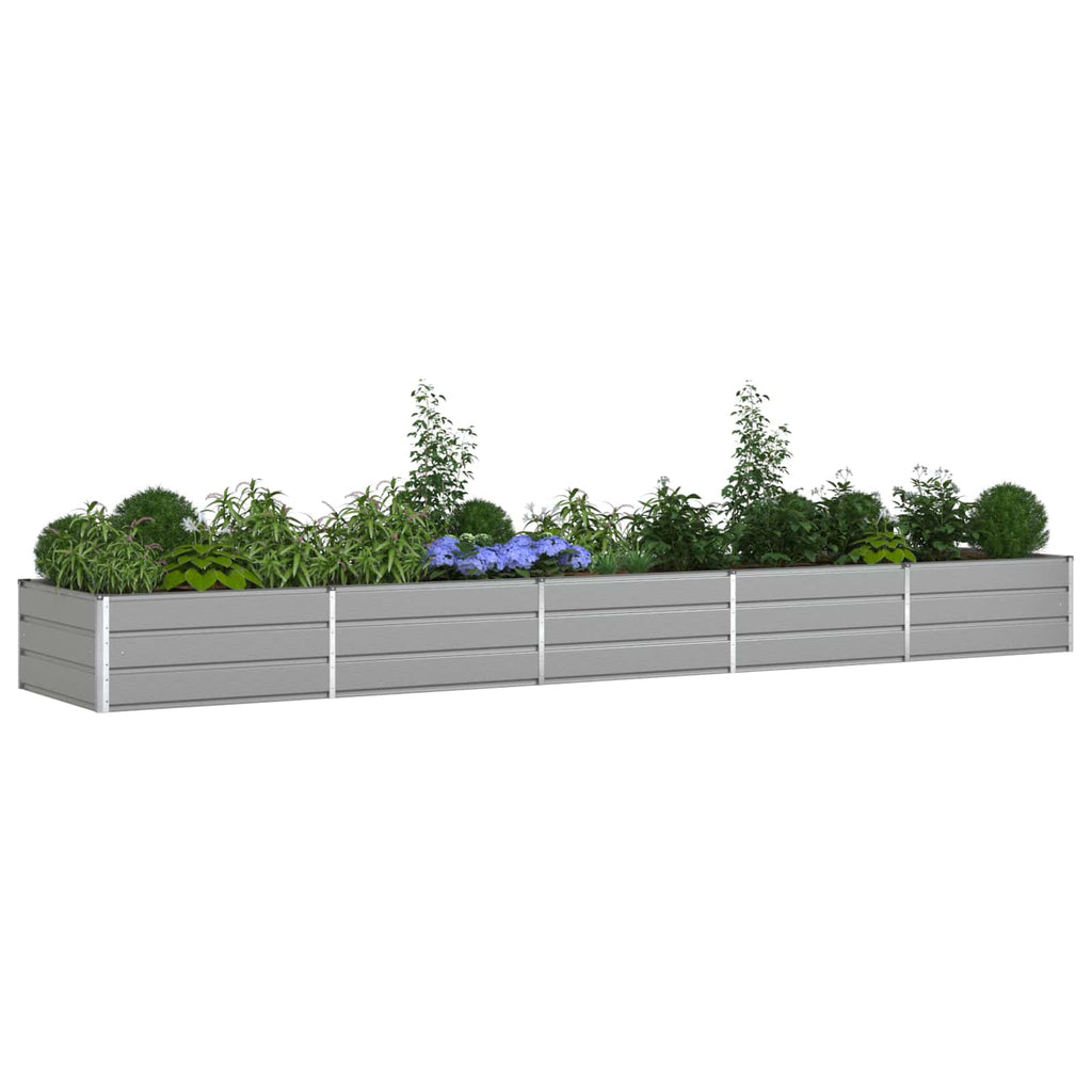 Fioriera Grigio chiaro 480 x 100 x 45 cm Acciaio zincato