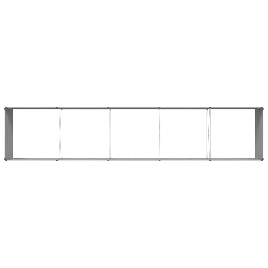 Fioriera Grigio chiaro 480 x 100 x 45 cm Acciaio zincato