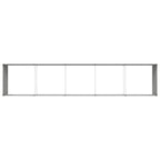 Fioriera Grigio chiaro 480 x 100 x 45 cm Acciaio zincato