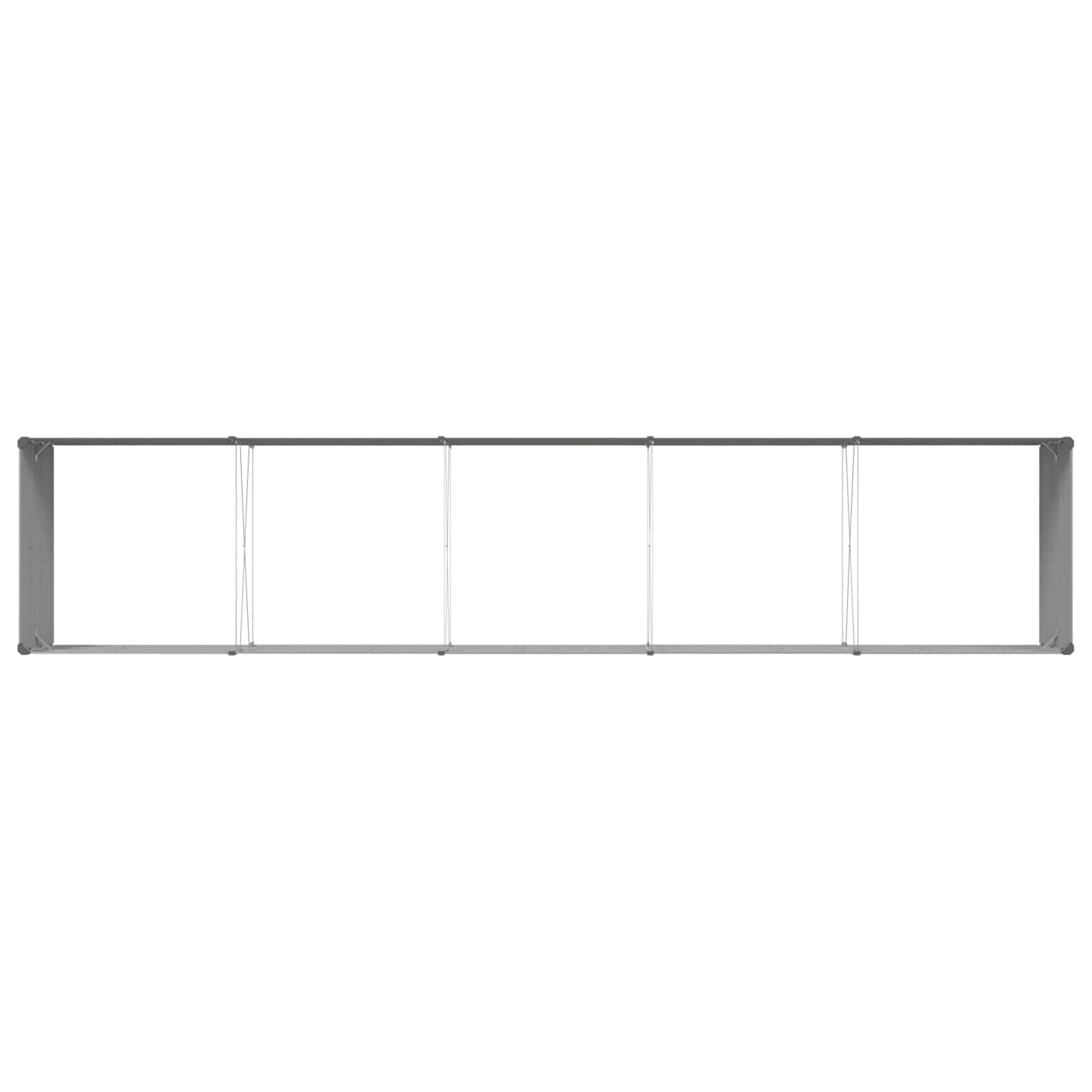 Fioriera Grigio chiaro 480 x 100 x 45 cm Acciaio zincato