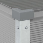 Fioriera Grigio chiaro 100 x 45 x 90 cm Acciaio zincato