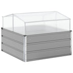 Fioriera Grigio chiaro 100 x 100 x 77 cm Acciaio zincato
