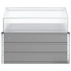 Fioriera Grigio chiaro 100 x 100 x 77 cm Acciaio zincato