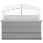 Fioriera Grigio chiaro 100 x 100 x 77 cm Acciaio zincato