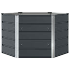 Fioriera Antracite 129 x 129 x 75 cm Acciaio