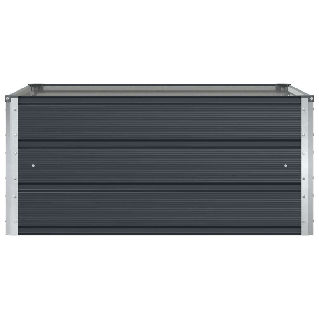 Fioriera Antracite 100 x 100 x 45 cm Acciaio