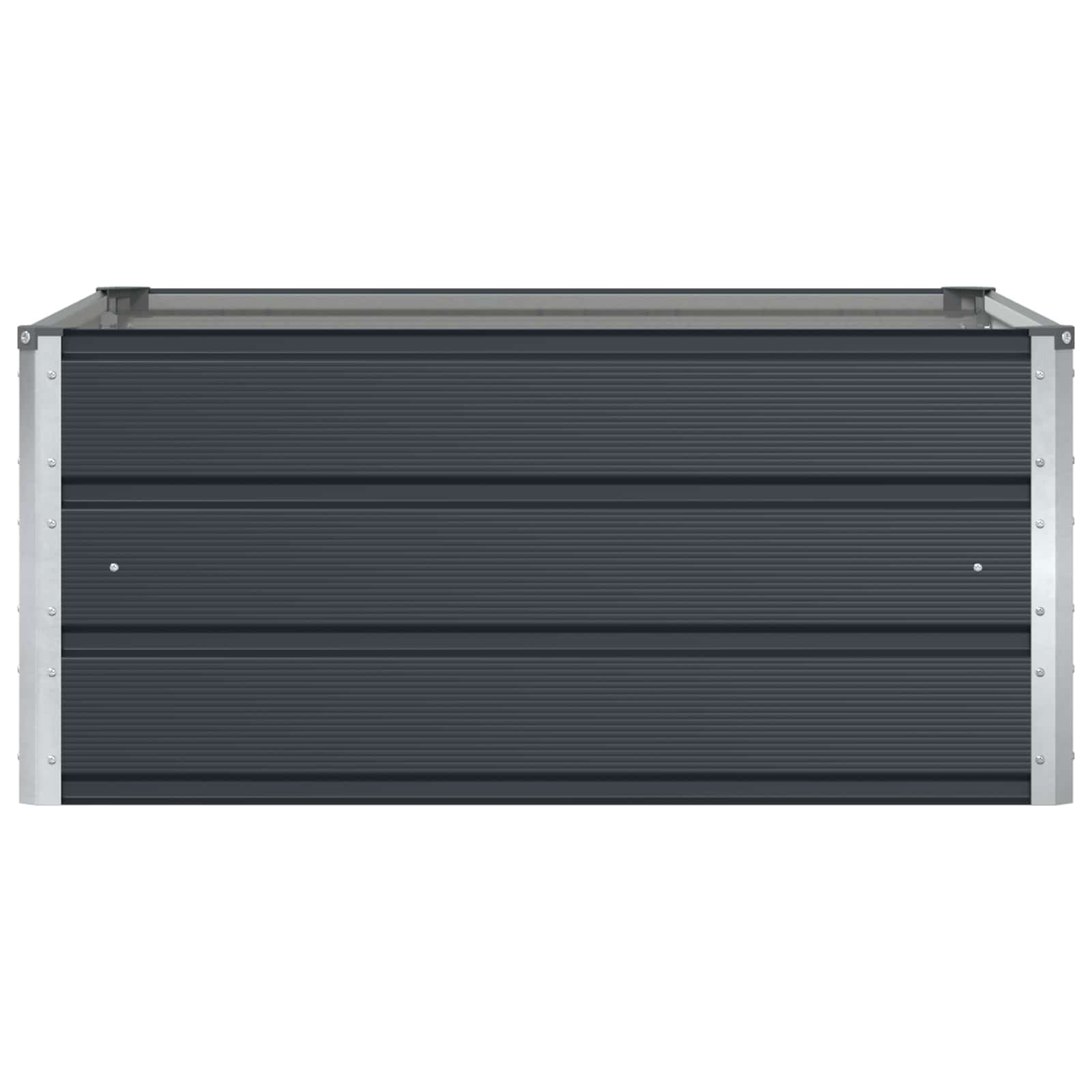 Fioriera Antracite 100 x 100 x 45 cm Acciaio