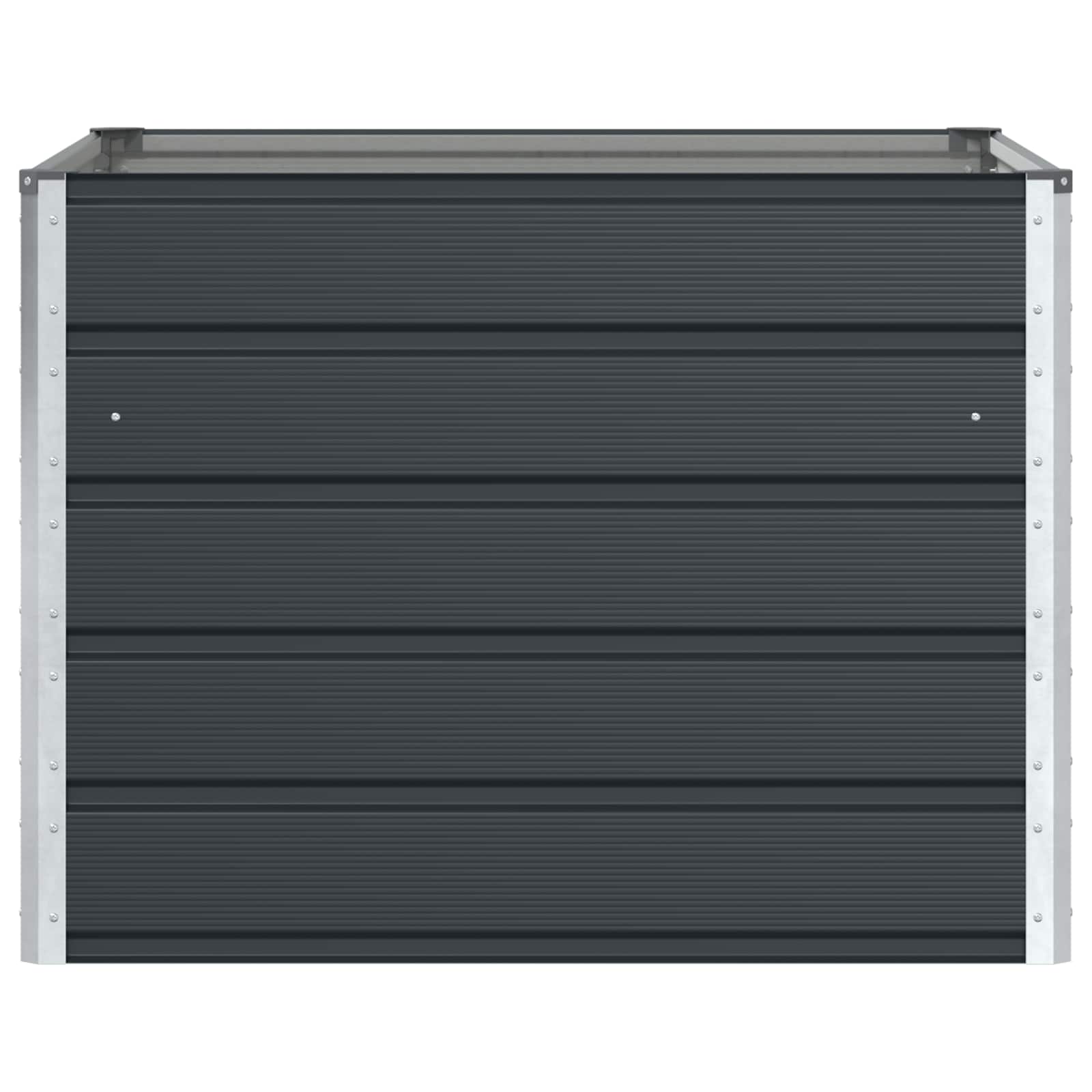 Fioriera Antracite 100 x 100 x 75 cm Acciaio