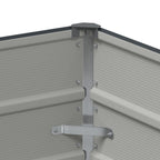 Fioriera Antracite 100 x 40 x 45 cm Acciaio