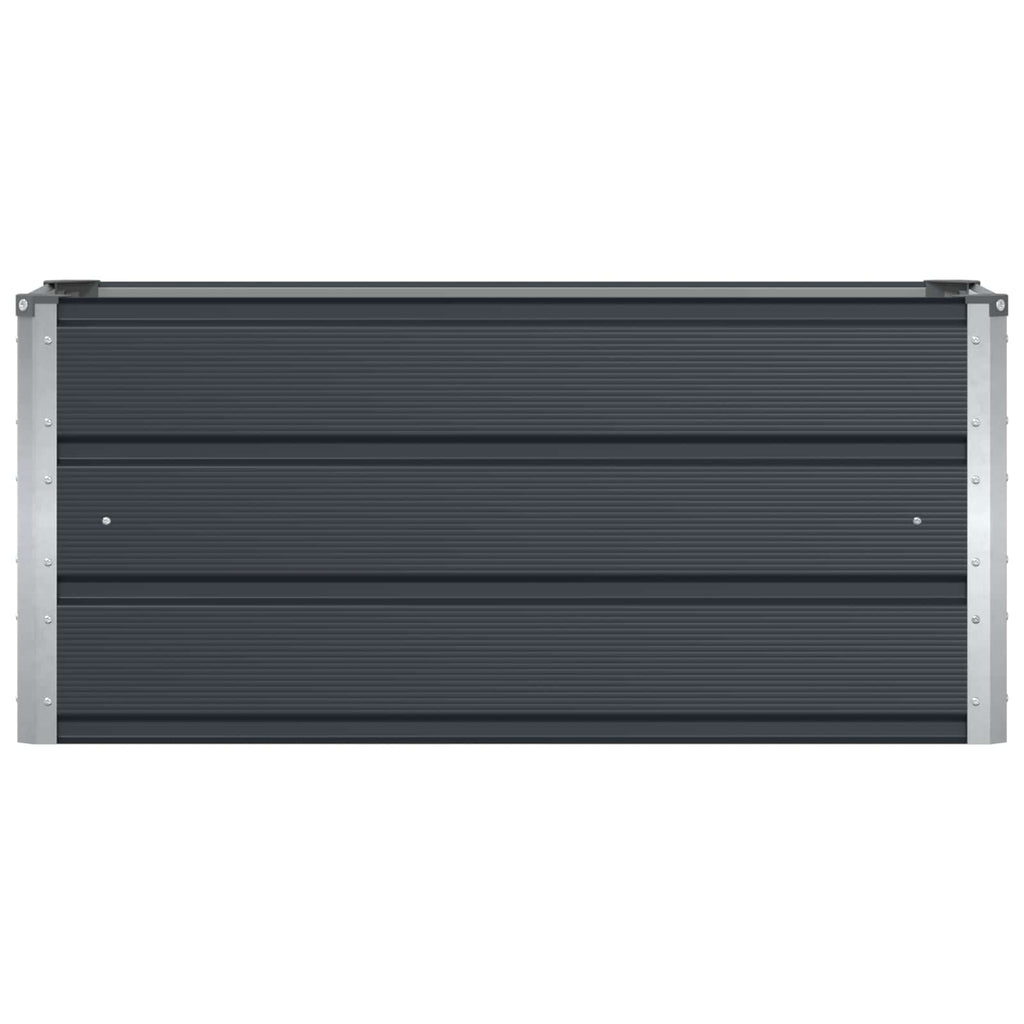 Fioriera Antracite 100 x 40 x 45 cm Acciaio