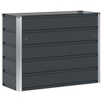 Fioriera Antracite 100 x 40 x 75 cm Acciaio