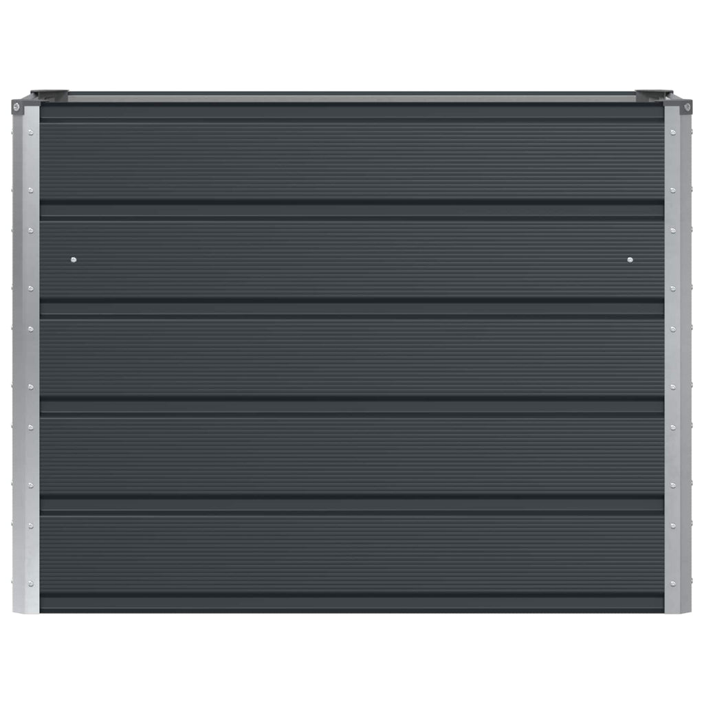 Fioriera Antracite 100 x 40 x 75 cm Acciaio