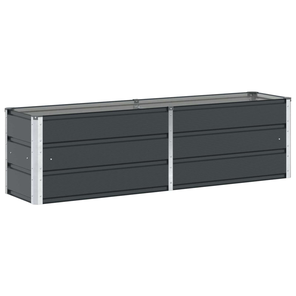 Fioriera Antracite 160 x 40 x 45 cm Acciaio