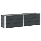 Fioriera Antracite 160 x 40 x 45 cm Acciaio