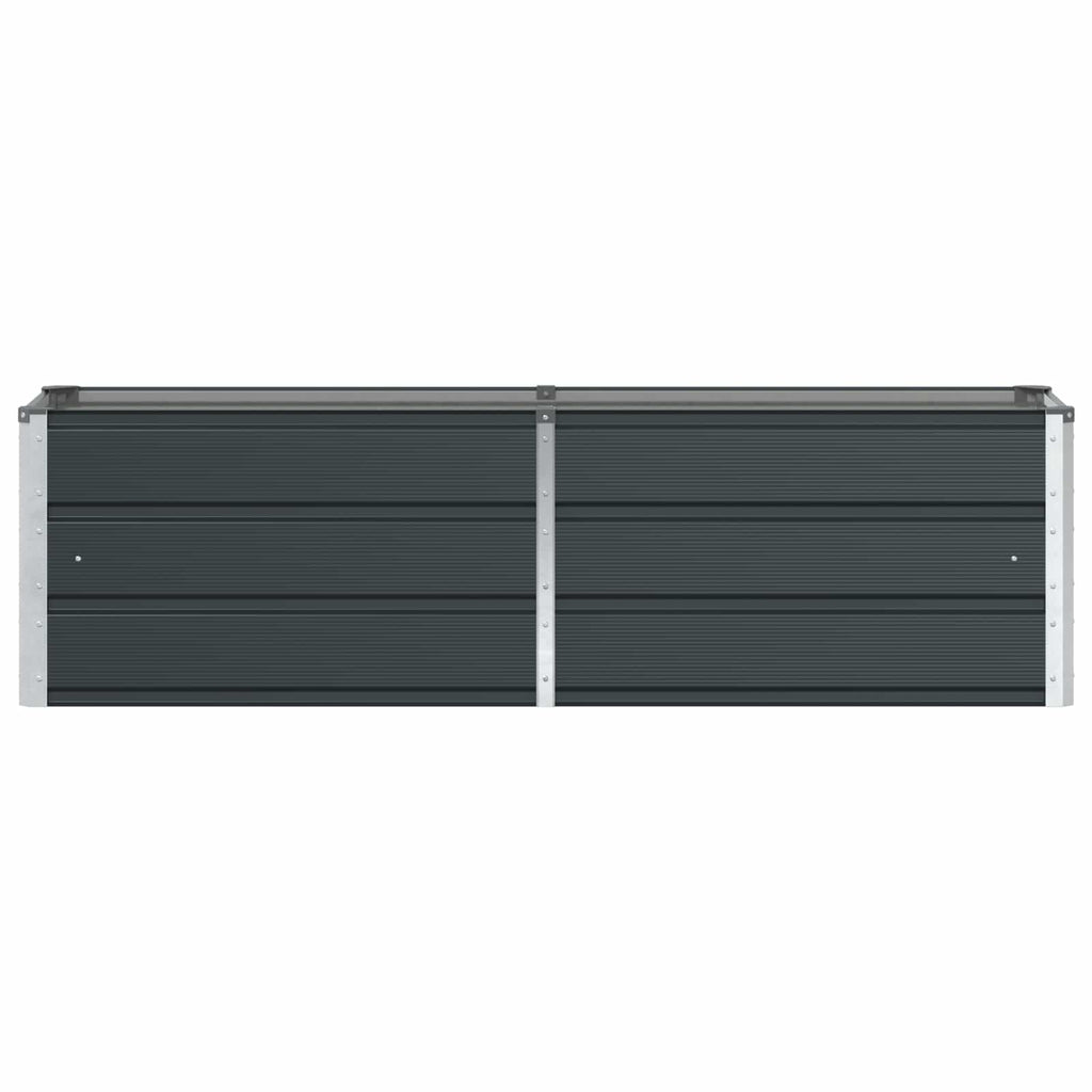 Fioriera Antracite 160 x 40 x 45 cm Acciaio