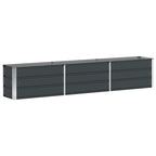 Fioriera Antracite 240 x 40 x 45 cm Acciaio