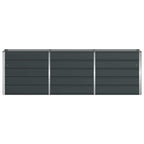 Fioriera Antracite 240 x 40 x 75 cm Acciaio