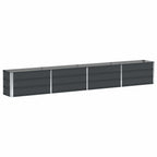 Fioriera Antracite 320 x 40 x 45 cm Acciaio