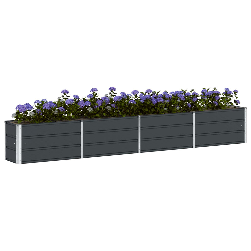 Fioriera Antracite 320 x 40 x 45 cm Acciaio