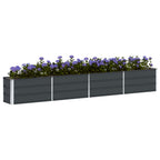 Fioriera Antracite 320 x 40 x 45 cm Acciaio