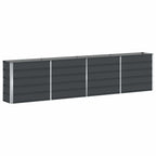 Fioriera Antracite 320 x 40 x 75 cm Acciaio