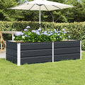 Fioriera Antracite 160 x 80 x 45 cm Acciaio